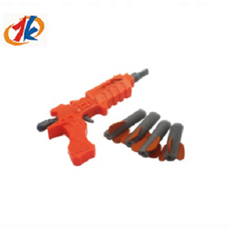 Pistola in plastica con morbido giocattolo di proiettile EVA per bambini