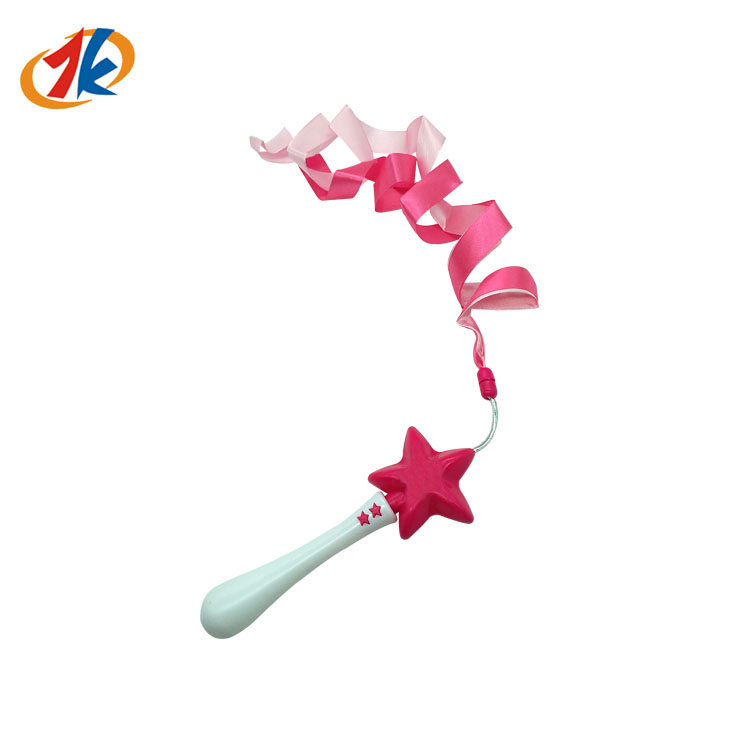 SEDEX AUDIT Supplier Star -Shaped Ribbon Dancing Bacchetta bacchetta nastro Dancing Stick Toy per ragazze